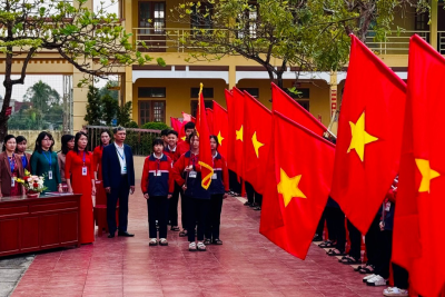 TRƯỜNG THCS TRỰC ĐẠI TỔ CHỨC SINH HOẠT DƯỚI CỜ  VÀ NGÀY HỘI “THIẾU NHI VUI KHỎE – TIẾN BƯỚC LÊN ĐOÀN” NĂM HỌC 2025 – 2026